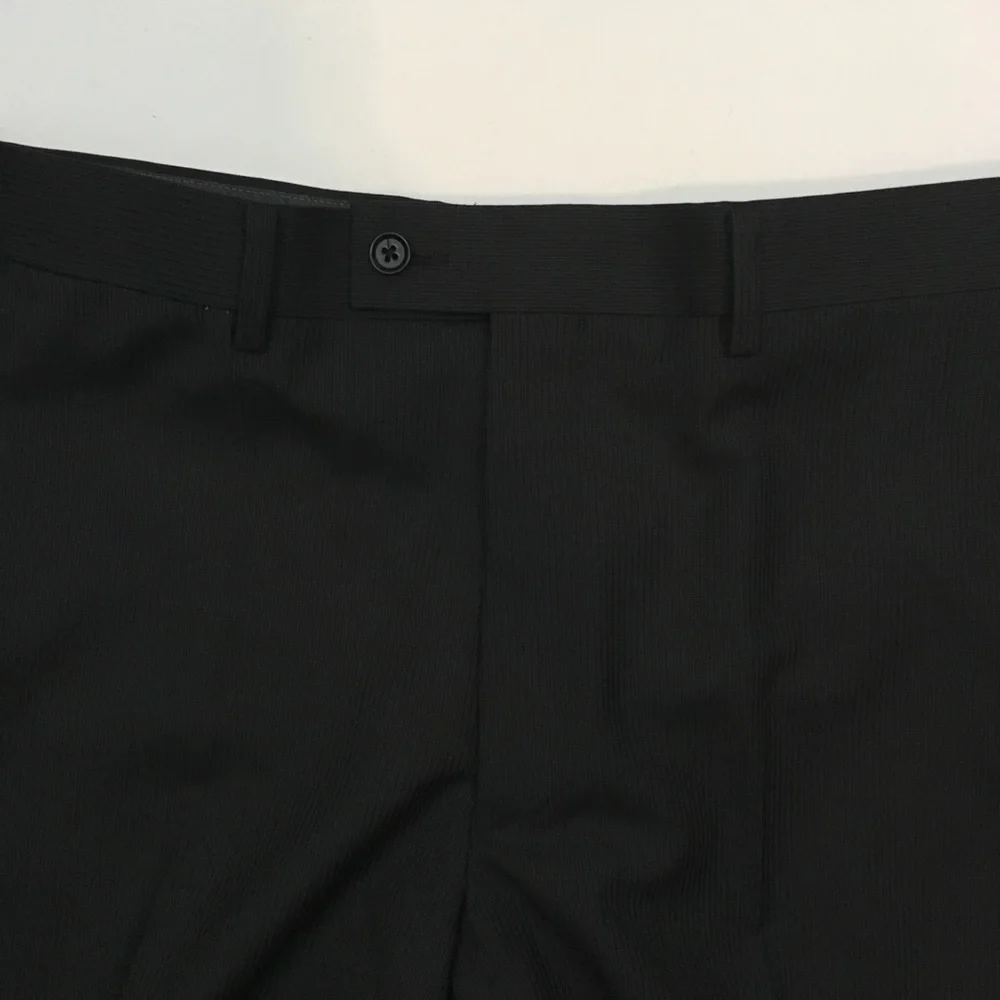 Dkny mens suit black gray stripes 42r 100% wool 2 piece 2 button new nwt ea0051